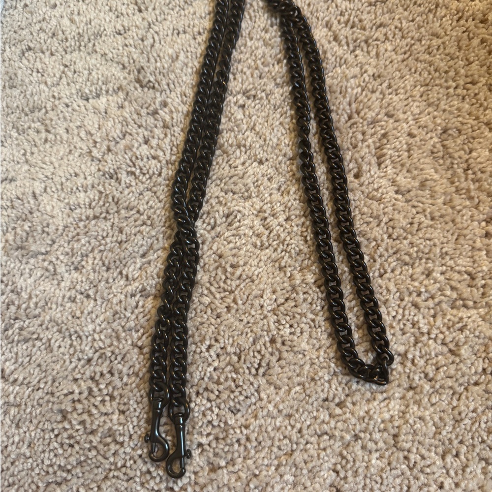 Coach Black/Bronze Chain Crossbody